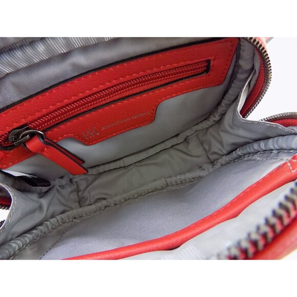 INC QUIIN Red QUILTED STUDDED CONVERTIBLE FANNY PACK Belt Bag Handbag - Picture 6 of 7